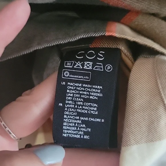 COS FLANNEL CHECKED SHIRT L - Picture 4 of 6